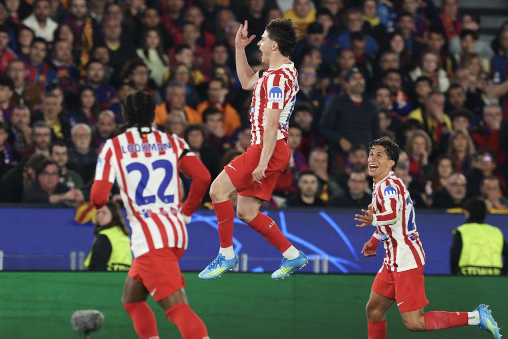 FC Barcelona vs Atletico Madrid, UEFA Champions League 2026, Quarter-final, 1st leg LIVE: Julian Alvarez scores a stunning free-kick to give Atletico the lead