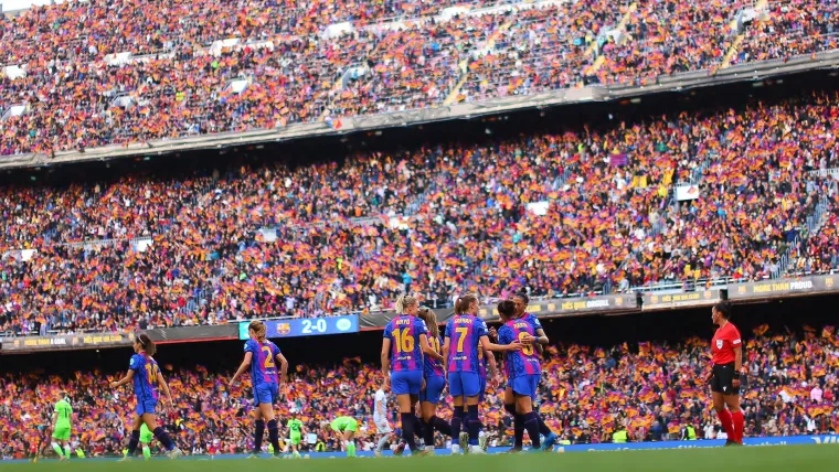 Women's El-Clasico on 30 March 2022 at Camp Nou broke the record for the highest attendance in any women's football match (91,553)
